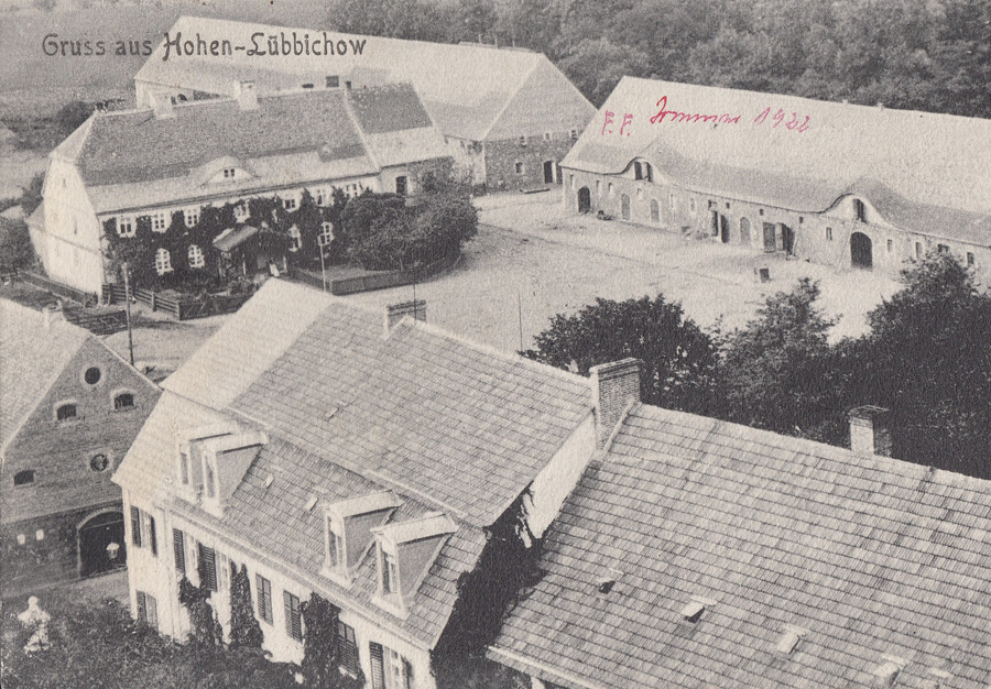 Lubiechów Górny- pocztówka ze zbiorów Marka Kaczorowskiego wysłana 18.7.1922r.